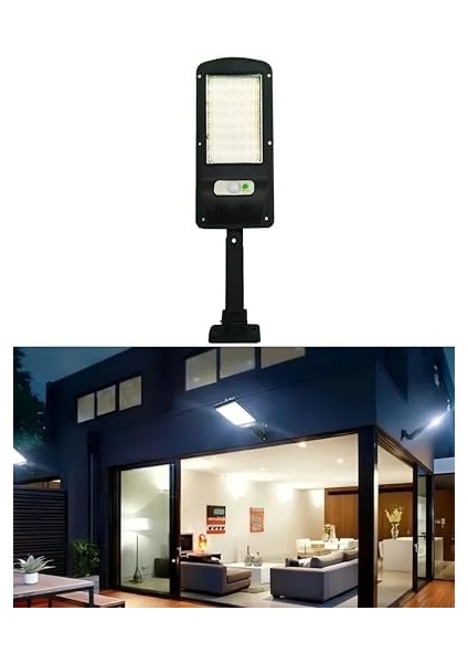 Solar Güneş Enerjili 60W Beyaz LED Işık 3200-6500K Fener LED Duvar Armatürü Sensörlü Uzaktan Kumandalı Su Geçirmez Aplik Çit Balkon Bahçe Veranda Teras Patika Garaj Lambası modelleri