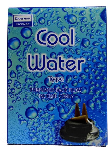 Hd Cool Water Fresh Meditasyon Ritüel Arınma Özel Aromalı Special Collection Geri Akış Normal Boy Backflow Hd Cool Water Fresh Meditasyon Özel Aromalı Cones Konik Tütsü Paket 10 Adet