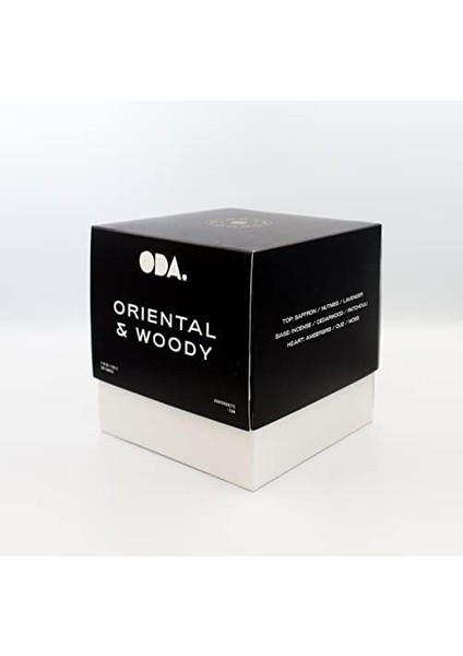No: 4 Mermer Mum Oryantal ve Odunsu Kokulu Tasarım Dekoratif Mermer Soya Mumu - 220GR (Siyah)