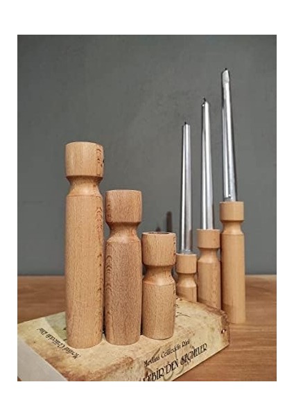 Naturel Şık Şamdan 3'lü Set