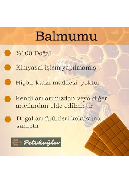 (320GR) Saf Balmumu Doğal Katkısız Lüks Bal Mumu Kolay Kırılabilir, Kolay Kullanımlı Balmumu Beeswax Arı Mumu