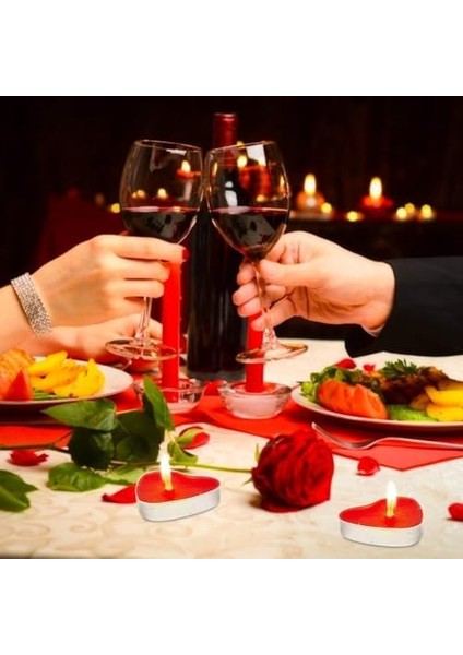 Tea Light Mum 16 Adet Romantik Mum modelleri