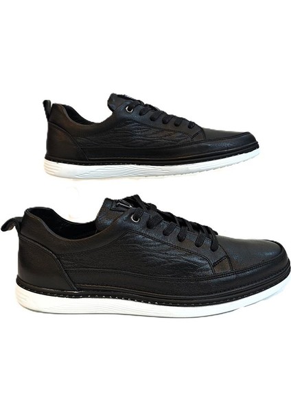 M012 Siyah-Beyaz Yumuşak Deri Erkek Ayakkabı fiyatları