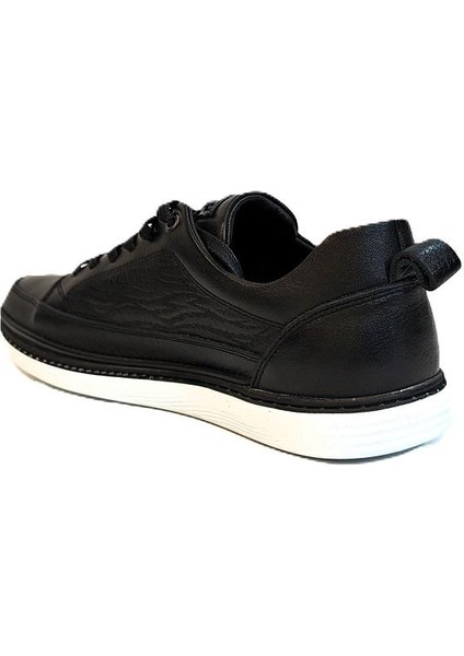 M012 Siyah-Beyaz Yumuşak Deri Erkek Ayakkabı indirimleri
