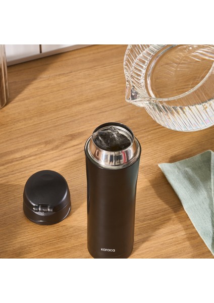 Pluton Çelik Sızdırmaz Termos 450 ml Siyah fırsatları