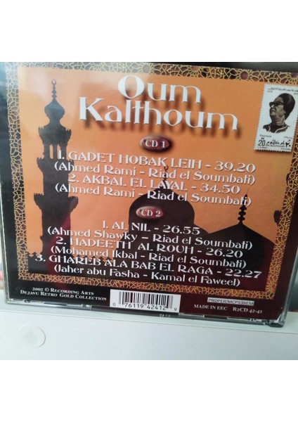 Oum Kalthoum ‎– Diva Of Arab Music - 2002 - 2XCD