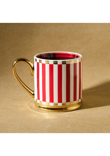 New Year Yılbaşı Kırmızı Çizgili 330 ml Kupa modelleri