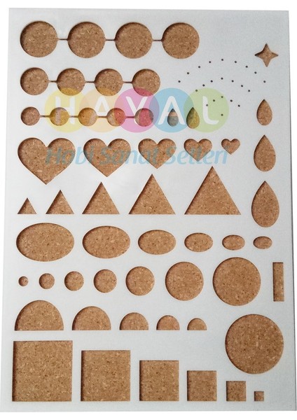 Quilling Şekillendirme ve Boyutlandırma Şablonu