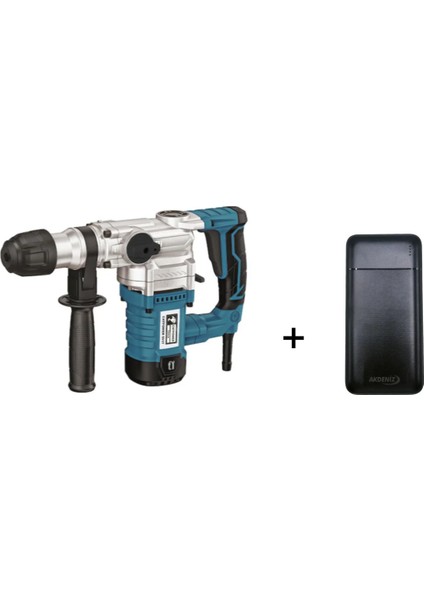 5917 Sds Plus 5 kg 1050 W Kırıcı Delici Matkap + Akdeniz Taşınabilir Şarj Cihazı (Model: S125Q)