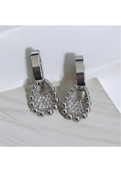 Lotusdesign Zirkon Taşlı Sallantılı Küpe