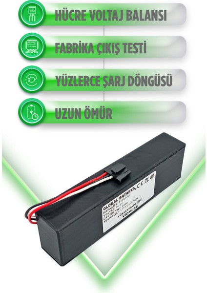 Viomi Se Uyumlu Akıllı Robot Süpürge Bataryası 14.4V 3500MAH Li-Ion Pil (Yüksek Kapasite) modelleri