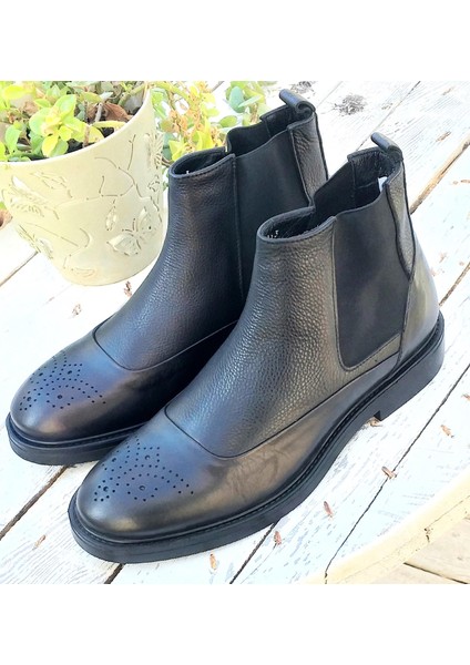 Marcomen 16163 Erkek Deri Klasik Chelsea Bot