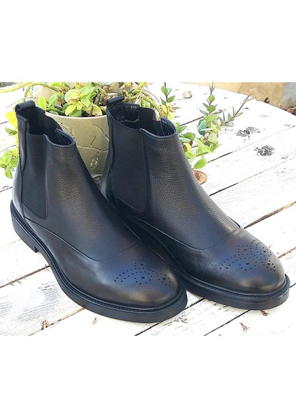 Marcomen 16163 Erkek Deri Klasik Chelsea Bot modelleri