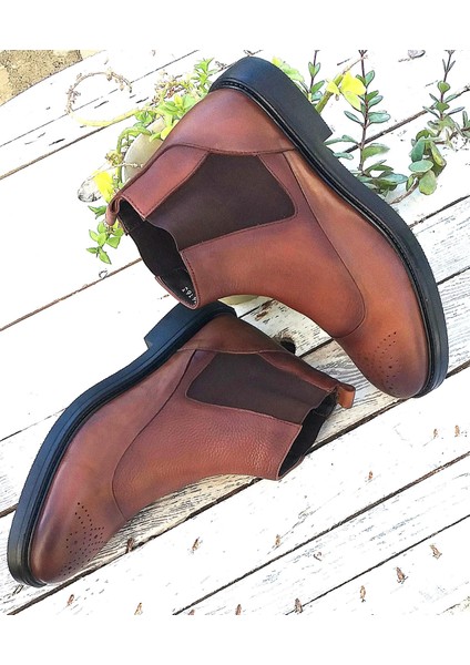 Marcomen 16163 Erkek Deri Klasik Chelsea Bot modelleri