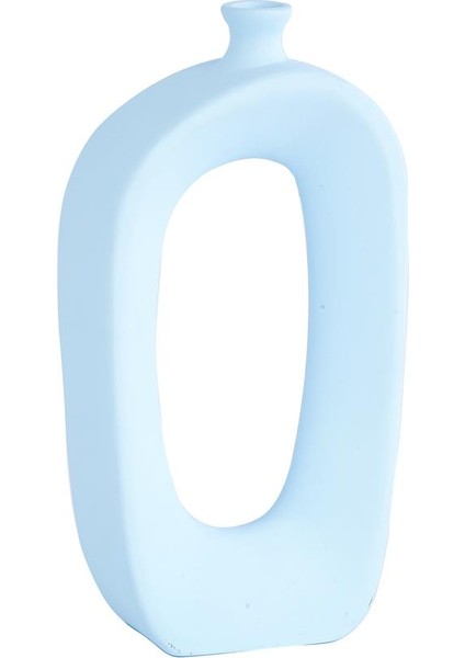 Dekoratif Mavi Çiçeklik Vazo AK.EVD0177