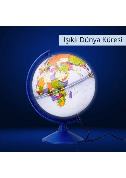 Gürbüz Eco 47403 Işıklı Siyasi Dünya Küresi 30 cm fiyatları