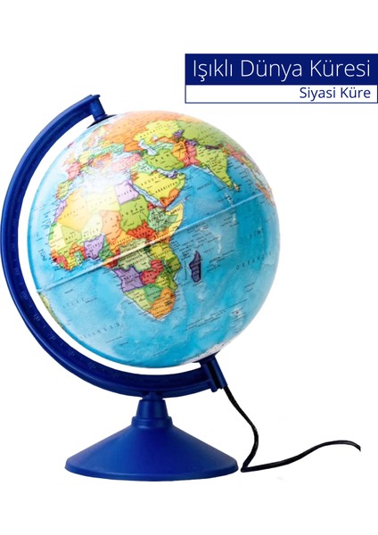 Gürbüz Eco 47403 Işıklı Siyasi Dünya Küresi 30 cm