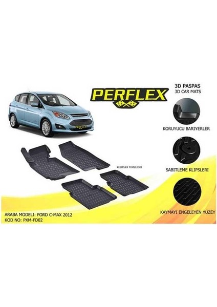 Paspas 3D Havuzlu C-Max 2012-2017