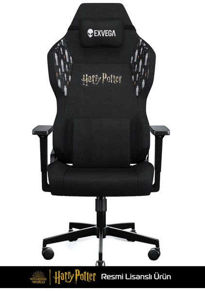 Andromeda 2025 Harry Potter Hogwarts Crest Edition Masajlı Oyuncu Koltuğu Dokuma Kumaş