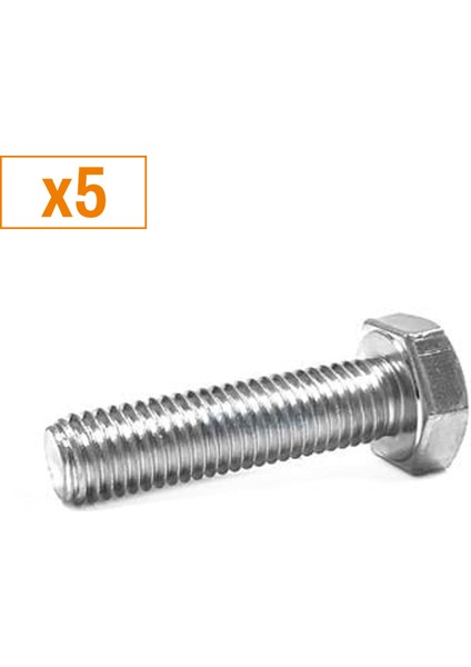 M12*85 Altı Köşe Civata Kaplı 8,8 (5 Adet)