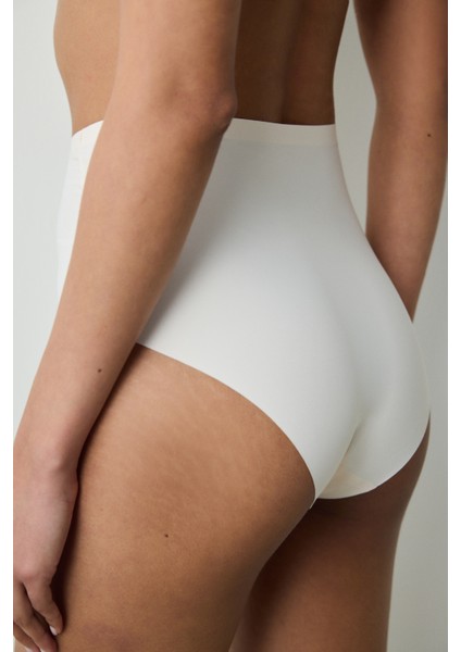 Invisible Laser Cut Highwaist Slip Krem Külot