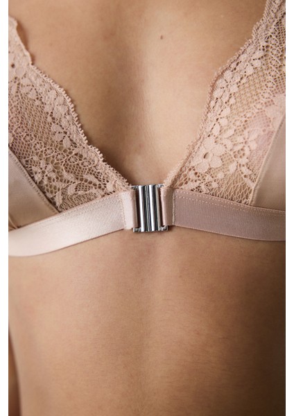 Micro Lace Triangle Bej Sütyen fırsatları