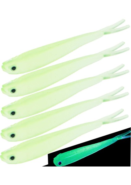 5 Adet Yumuşak Yem Kalem Cazibesi 3D Göz Olta Batan 70MM Kanca ve Kurşun ile Balık Yapay Silikon Balık Çatalı Kuyruk Trolling Holografik Pike Aydınlık Nehir Okyanus Olta Takımı Swimbait Pesca