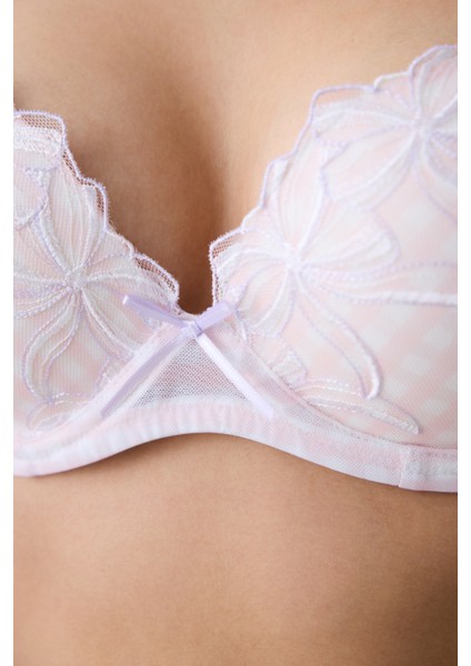 Heart Broderie Pembe Sütyen fırsatları