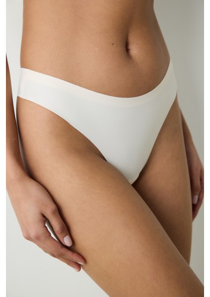 Invisible Laser Cut Krem Tanga Külot