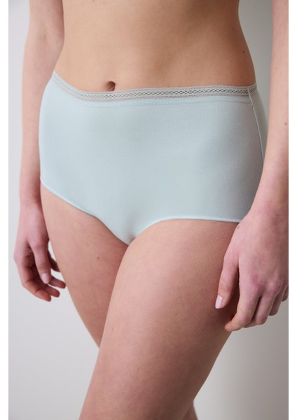 Easy Cotton Trim Highwaist Mint Yeşili Slip Külot
