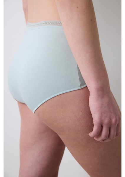 Easy Cotton Trim Highwaist Mint Yeşili Slip Külot