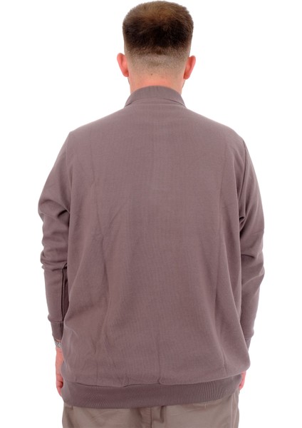Mode Xl Büyük Beden Erkek Sweat Polo Selanik Basic 20441 Gri
