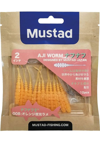 Aji Worm Naf-Naf Suni Kurt 008 5cm - 12Lİ