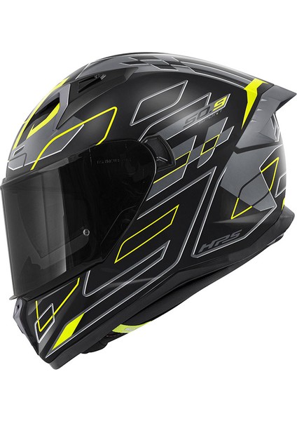 Gıvı 50.9 Assault Mat Siyah-Gri-Neon Sarı Kask