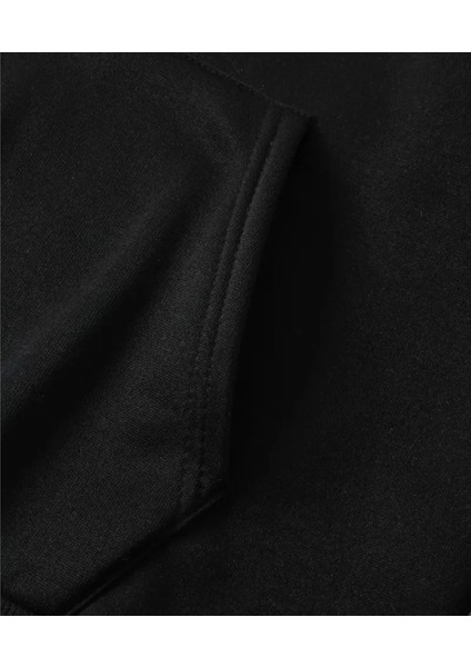 Hello Kitty Kuromi Baskılı Kapüşonlu Kanguru Cepli Oversize Mevsimlik Fermuarlı Sweatshirt /hırka