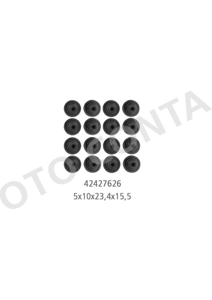 Subap Lastiği 16 Adet Astra H-J-Combo D-Insıgnıa A-Vectra C-Zafıra C-Movano C-Antara-Captıva-Cruze -DUCATO-DOBLO-500L 1.6-1.9-2.0-2.2 Cdtı-Mtj