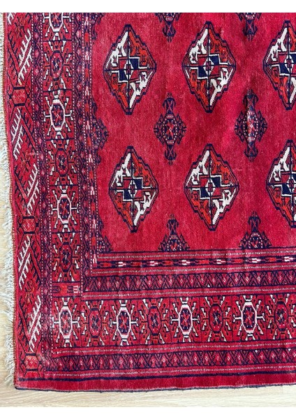 124X167 cm Canlı Kırmızı Vintage Halı, El Yapımı Antik Halı, Harika Dekoratif Kilim, Yün Afgan Halısı modelleri