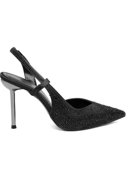 Kuum K2529 Kadın Ince Topuklu Taşlı Abiye Stiletto Ayakkabı