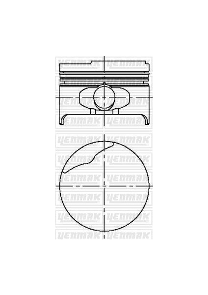 Motor Piston Segman Mgn 1600 8 V 3/4 79.50 Çap Std