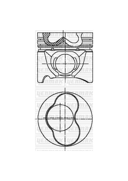 Motor Piston Segman Std 1-2 Piston Bora-Caddy Iı-Golf Iıı-Iv-Passat-Polo-A3-A4 1.9tdı 79.51MM