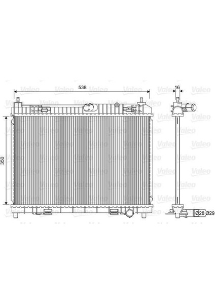 Motor Su Radyatoru Fıesta 1.25 16V 1.4 16V 08 B Max 1.4 16V 12 350 558 18