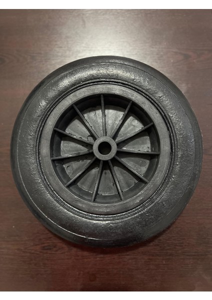 El Arabası Kauçuk Yük Taşıma Tekeri Burçlu Dubleks Dolgu Teker 335X70 mm Plastik Gövdeli fiyatları