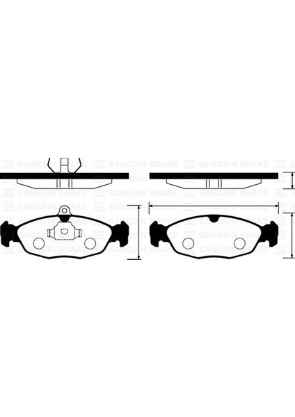 Ön Fren Balata Opel Astra F / Corsa A B / Vectra A / Tıgra 94-00 / Combo 1.4l 1.6l 1.7l D 92-00