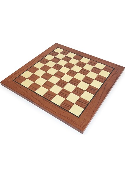 El Yapımı Ahşap Satranç Tablası Gül 50X50CM