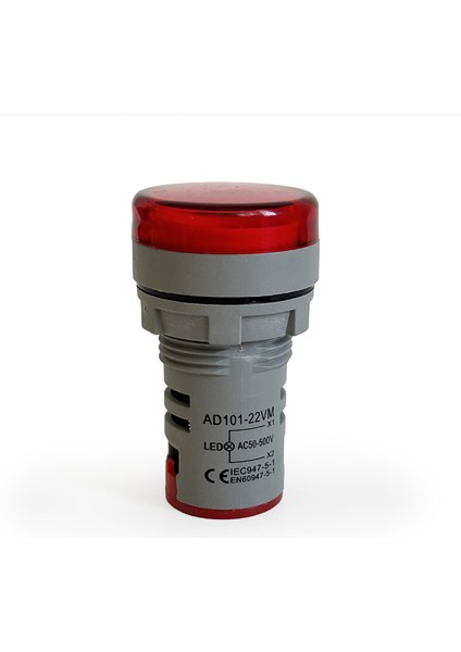 Mini Dijital Voltmetre 22mm Ac 60-500V LED Kırmızı Işık fiyatları