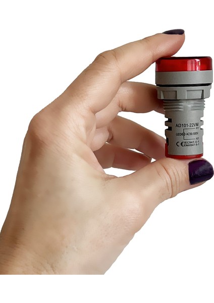 Mini Dijital Voltmetre 22mm Ac 60-500V LED Kırmızı Işık fırsatları