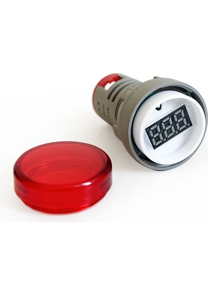 Mini Dijital Voltmetre 22mm Ac 60-500V LED Kırmızı Işık indirimleri
