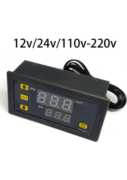 Dijital Sıcaklık Kontrol Termostatı Çift Ekranlı 12V fiyatları
