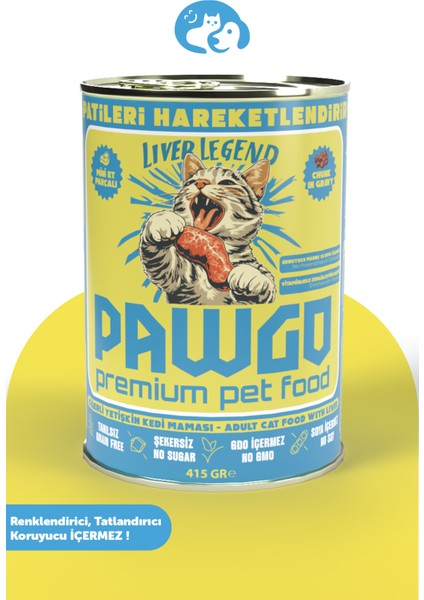 Liver Legend | Ciğerli | 400g | Mini Parça Etli | Kedi Yaş Mama