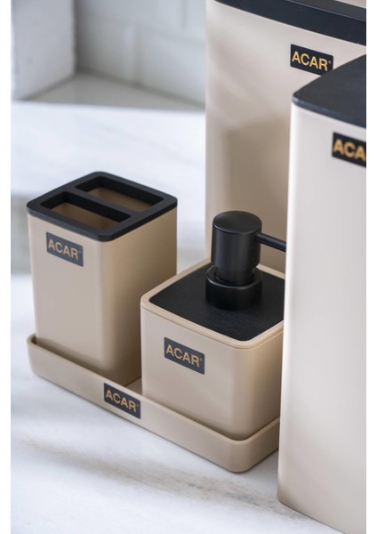 Astoria Akrilik 5 Parça Banyo Seti - Krem fiyatları